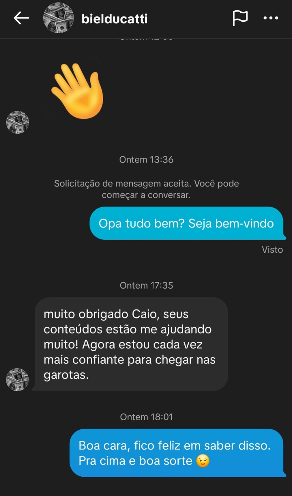 Depoimento de aluno 3